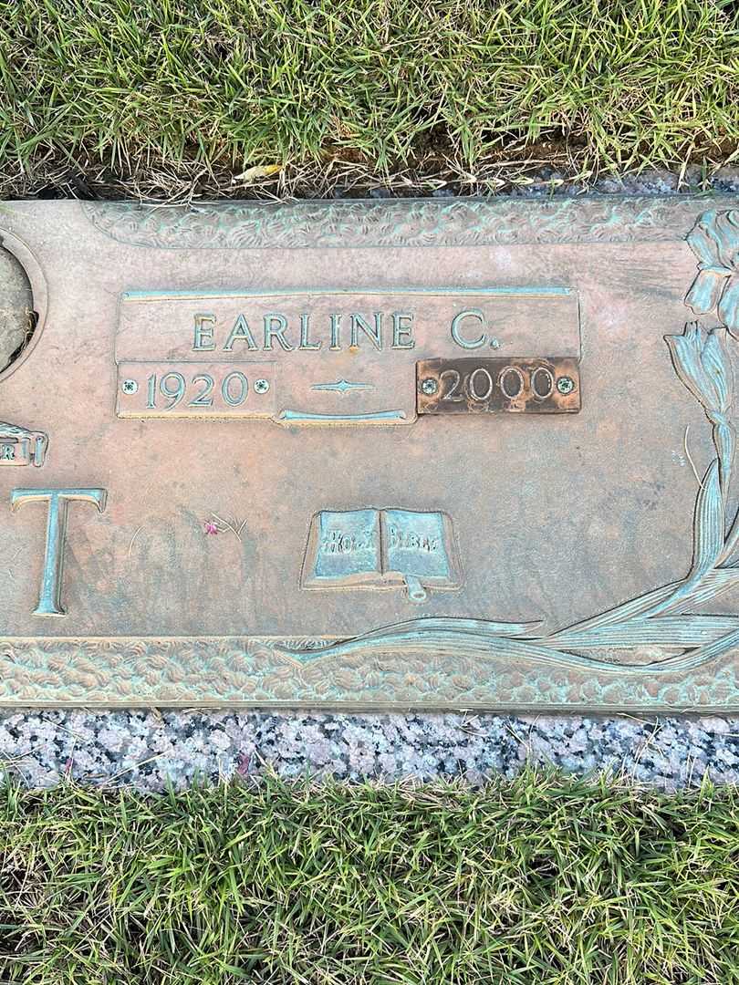 Earline C. Ott's grave. Photo 3