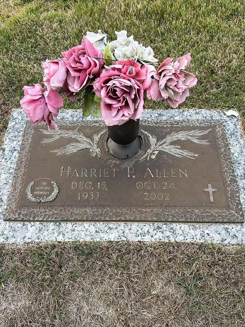 Harriet P. Allen's grave. Photo 1