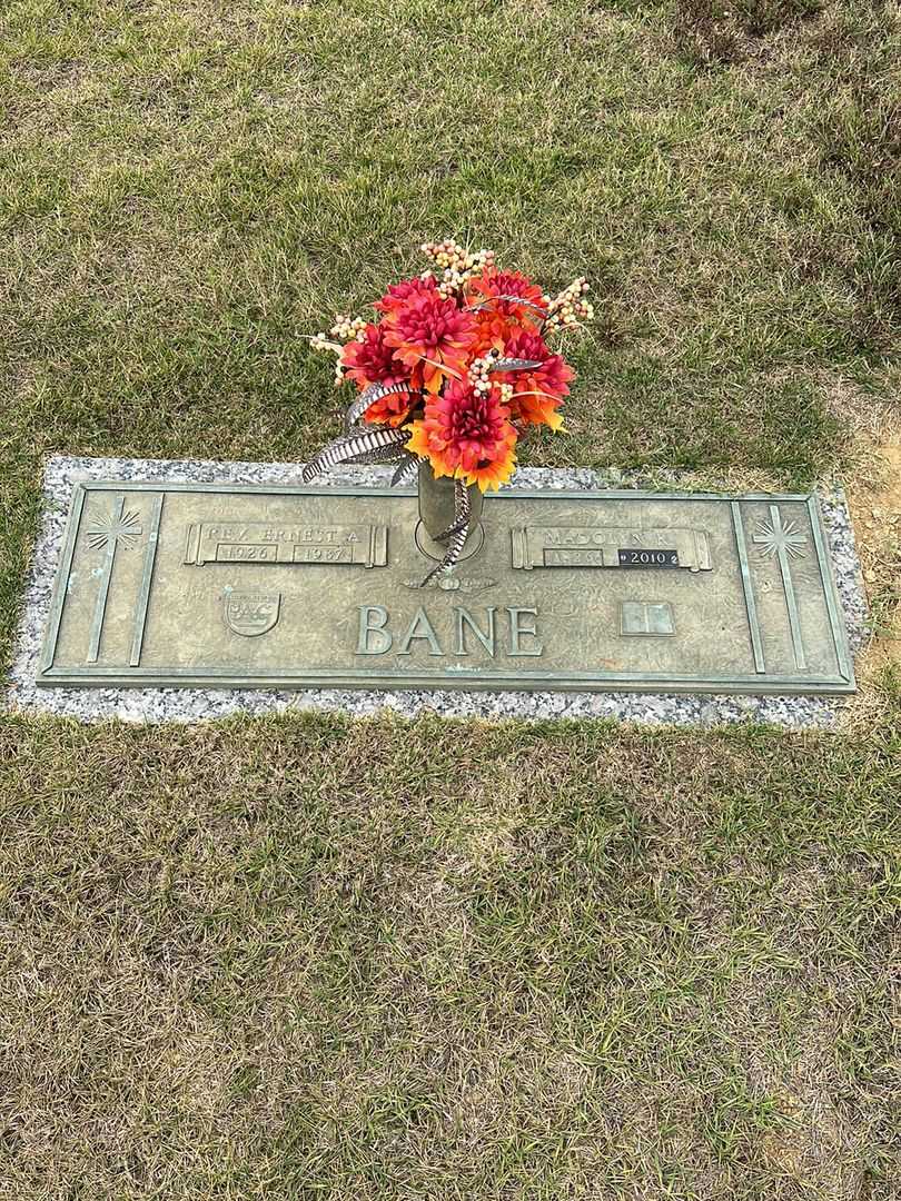 Reverend Ernest A. Bane Senior's grave. Photo 1