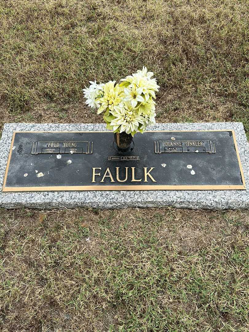 Fred Young Faulk's grave. Photo 1