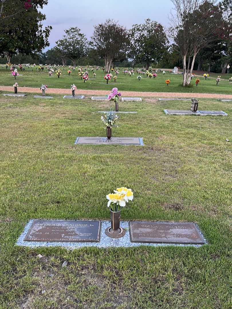 Delbert D. Waldrop Senior's grave. Photo 2