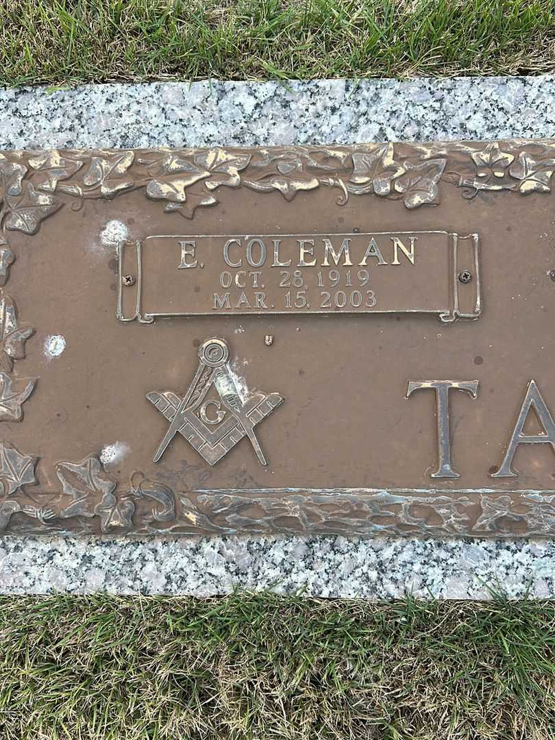Ernest Coleman Taylor's grave. Photo 3