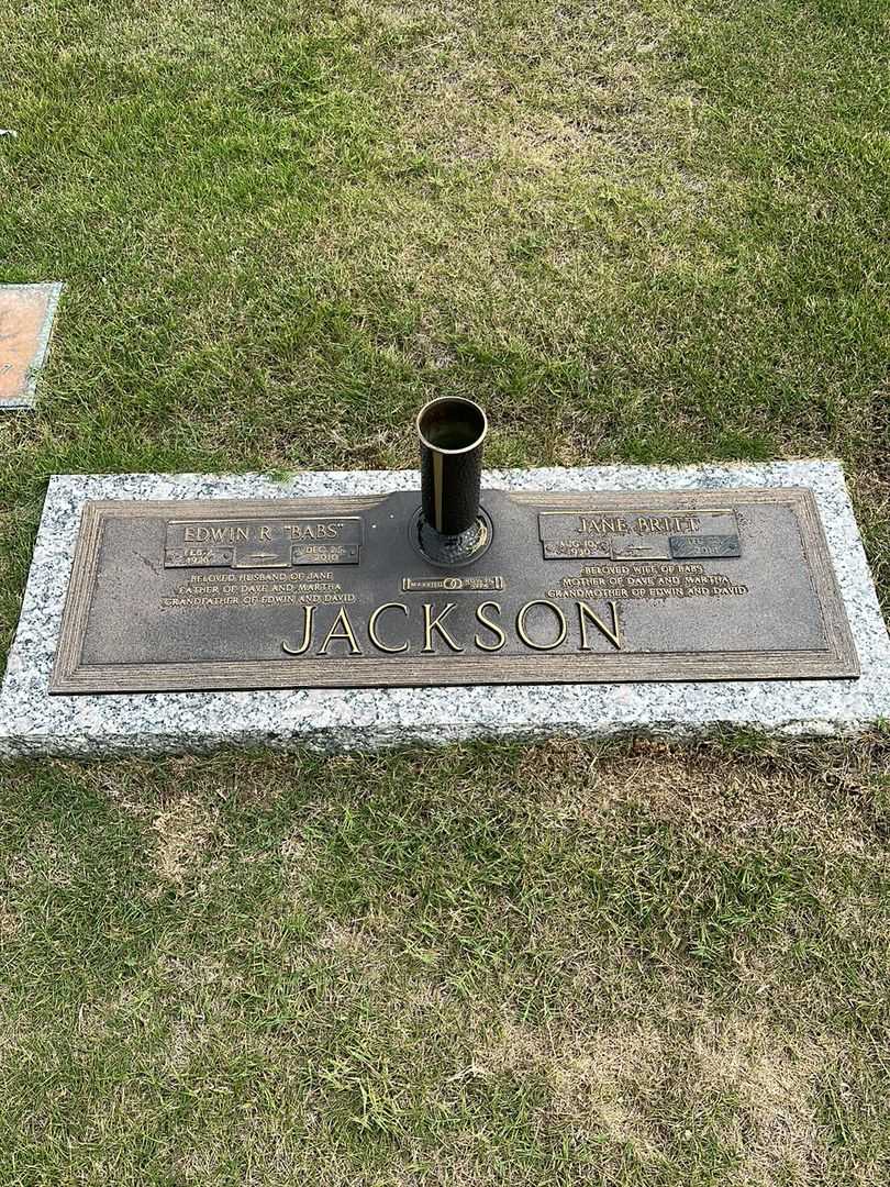 Edwin Robert "Babs" Jackson's grave. Photo 1