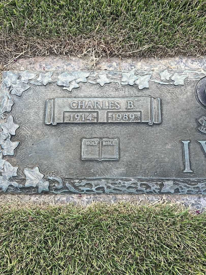 Charles B. Ivy's grave. Photo 3