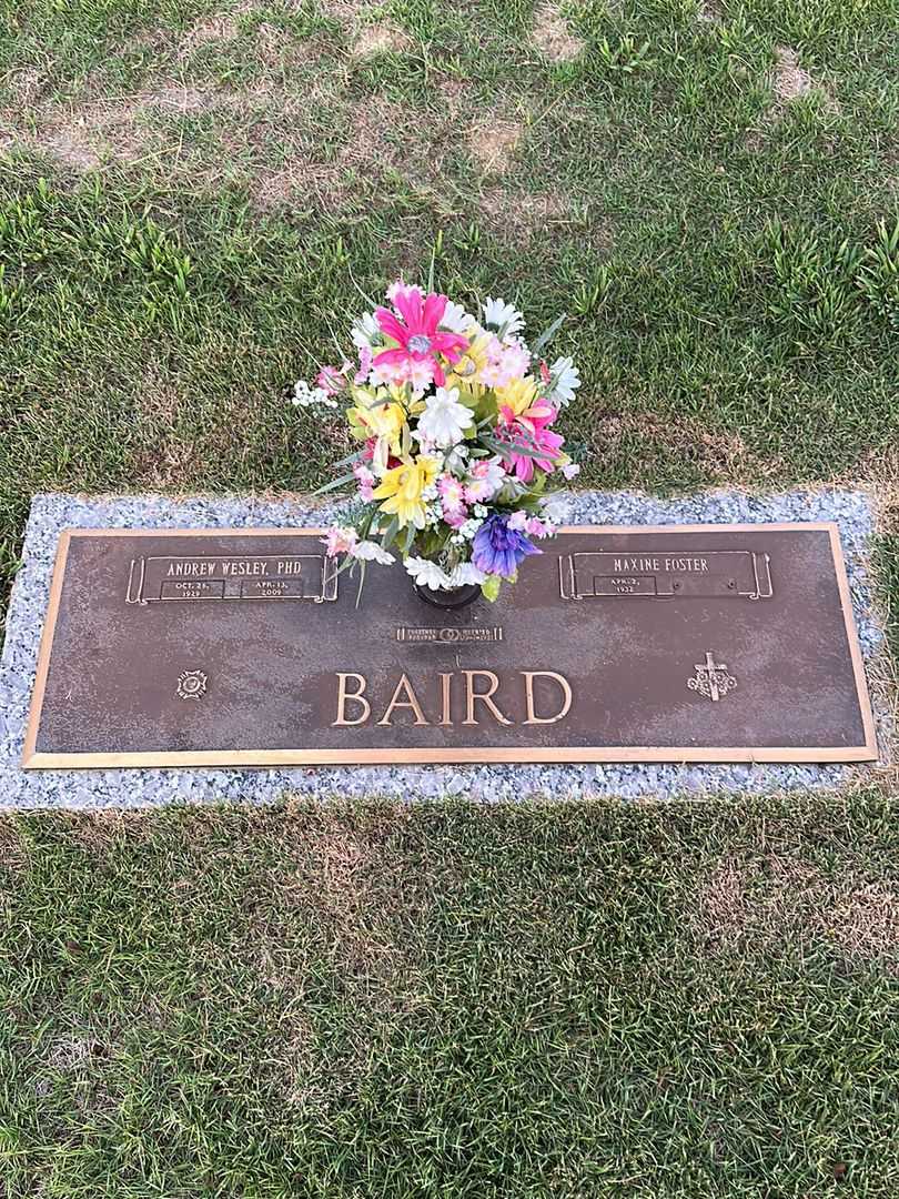 Doctor of Philosophy Andrew Wesley Baird's grave. Photo 1