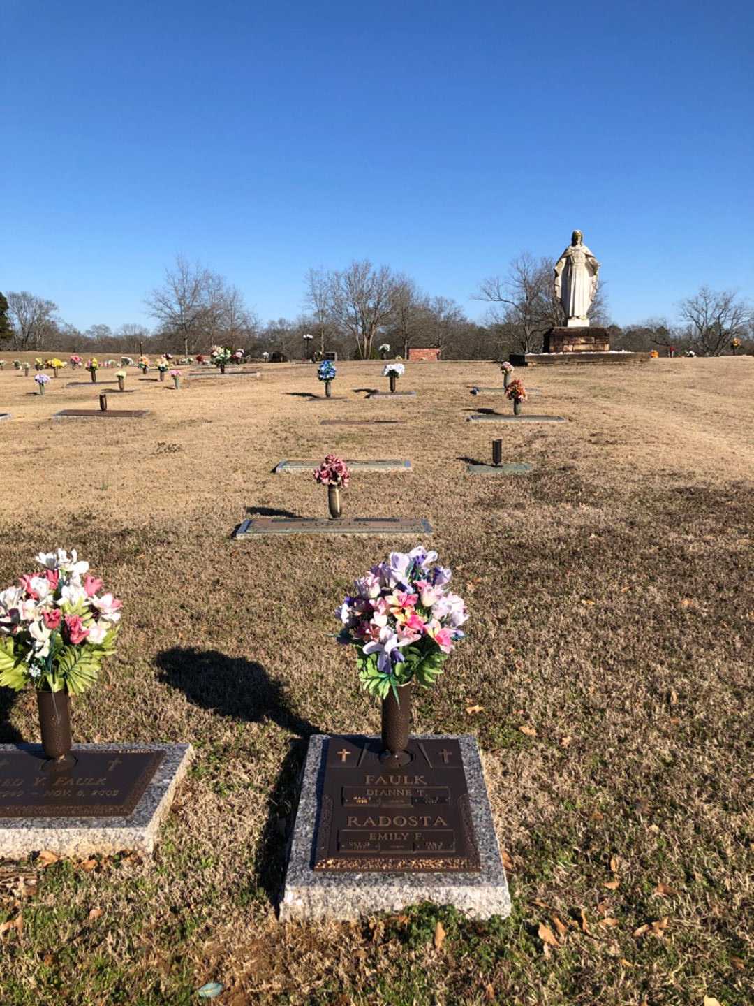 Emily Faulk Radosta's grave. Photo 3