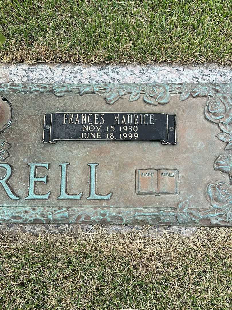 Frances Maurice Cantrell Cotton's grave. Photo 3