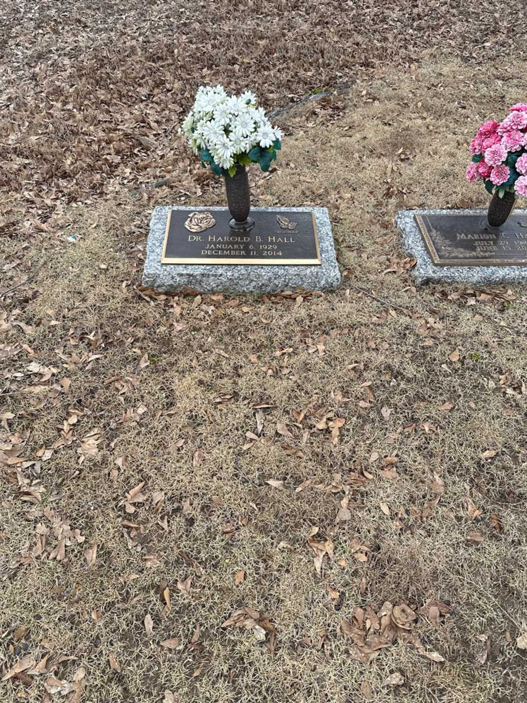 Doctor Harold B. "Boowap" Hall's grave. Photo 2