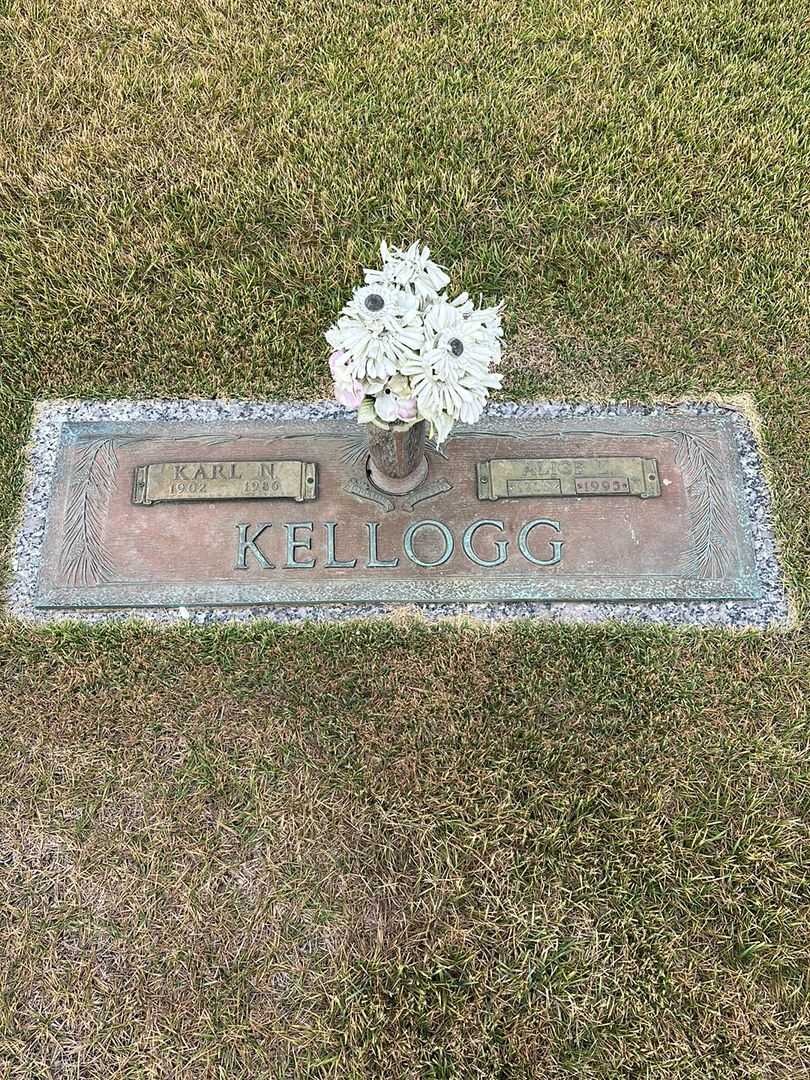 Karl N. Kellogg's grave. Photo 1