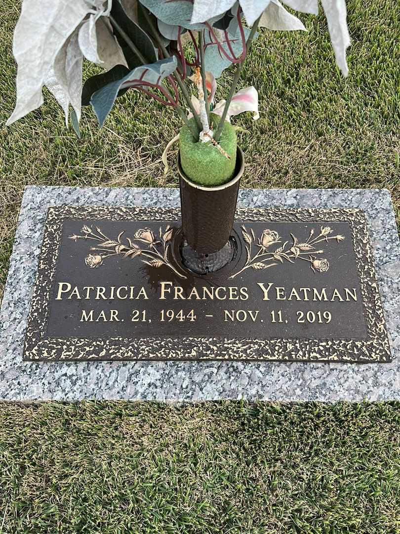 Patricia Frances Yeatman's grave. Photo 1