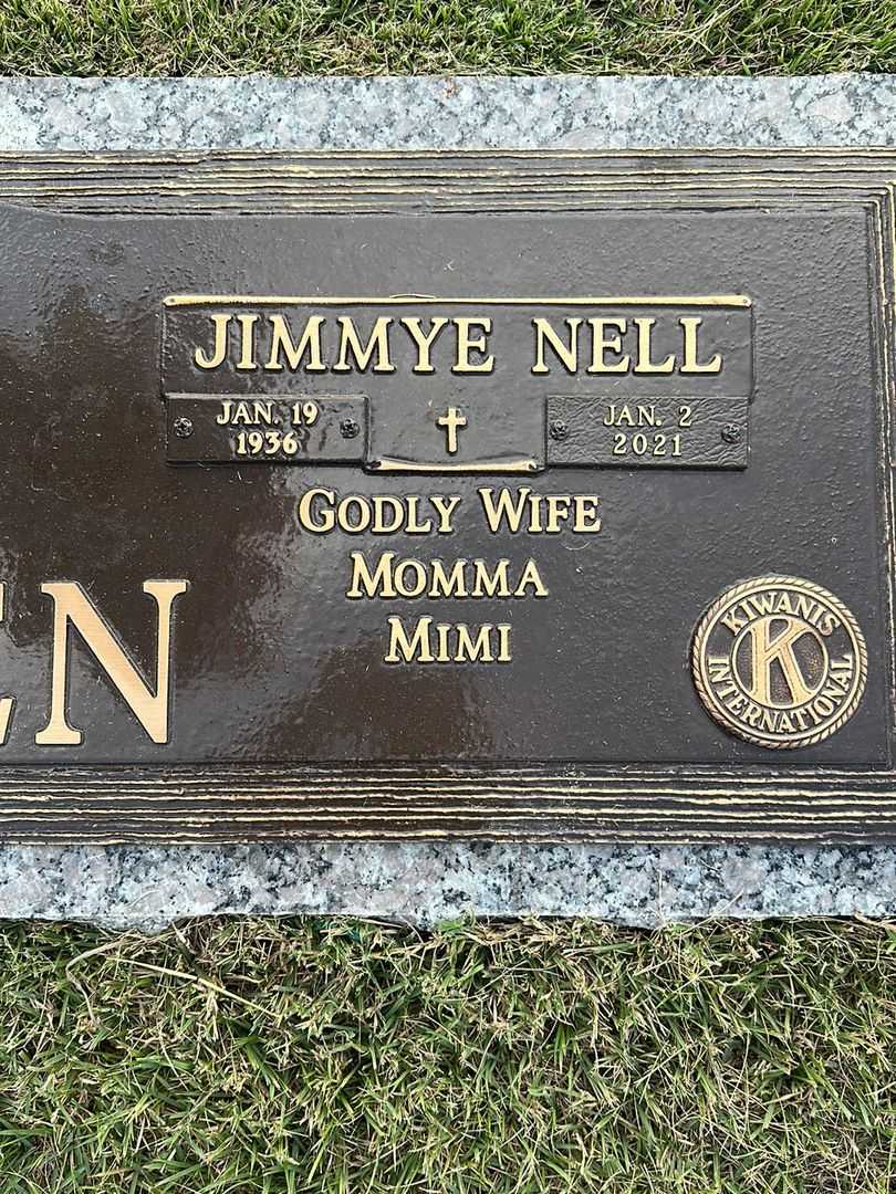 Jimmye Nell Allen's grave. Photo 3